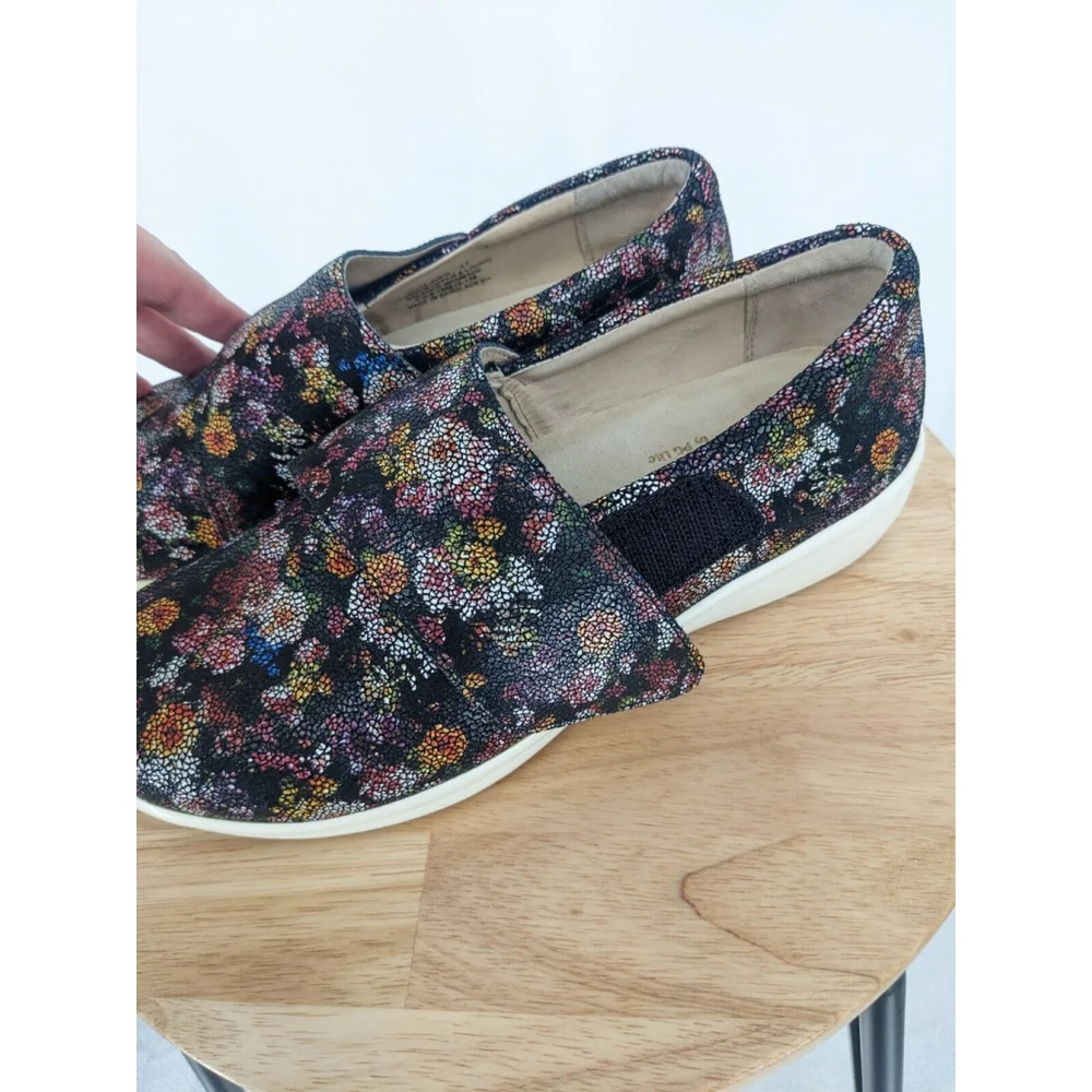 Alegria Loafers‎ Cushioned Footbed Slip-On Floral Print Multicolor EU 37/US W 7